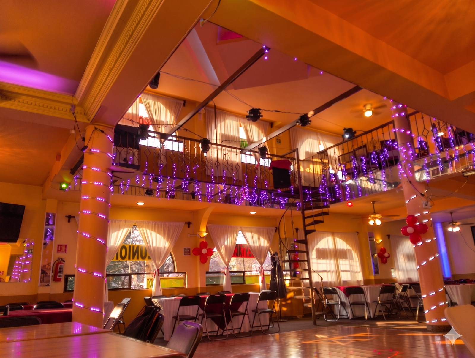 Mesa montada para evento