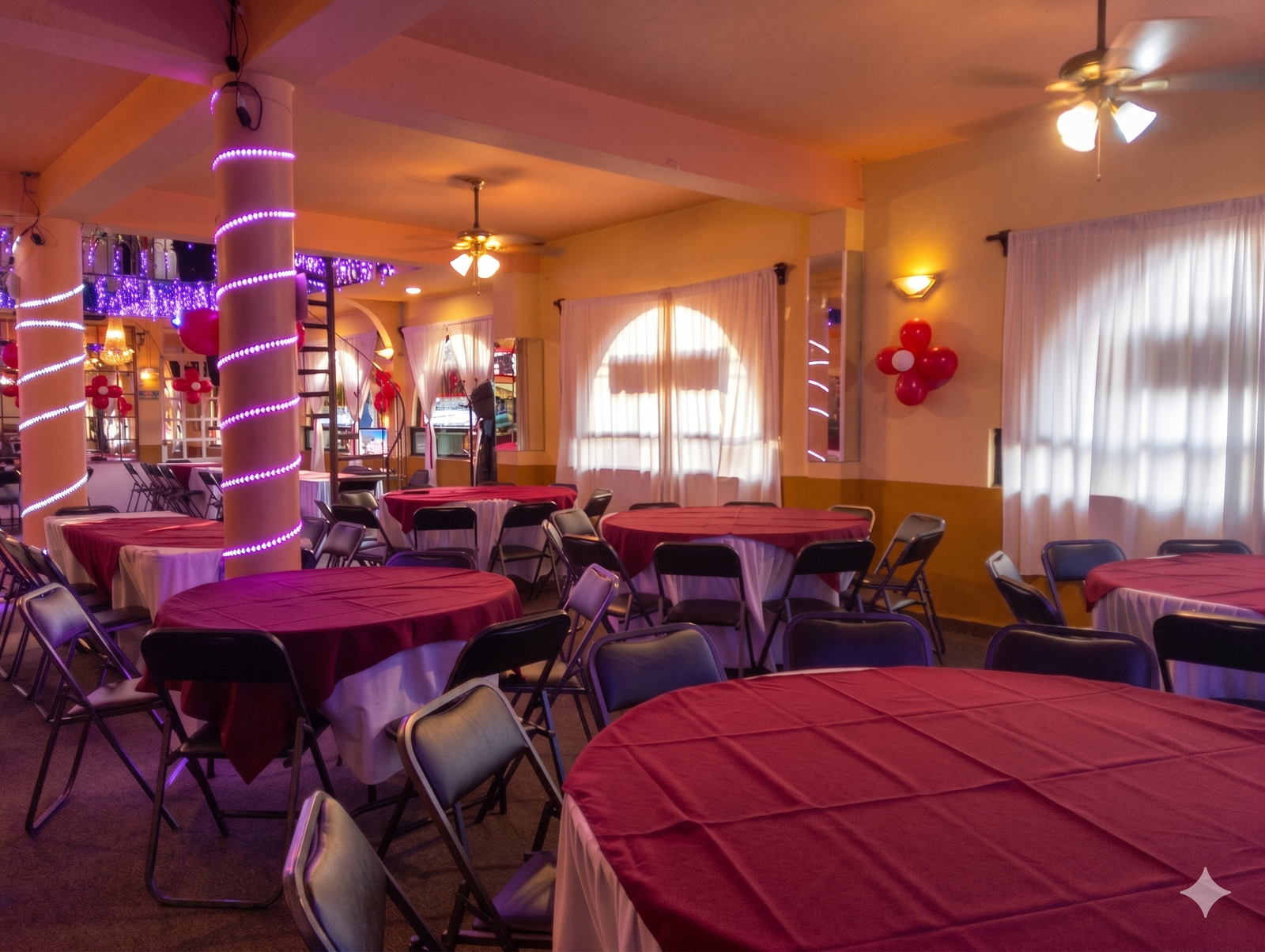 Pista de baile iluminada